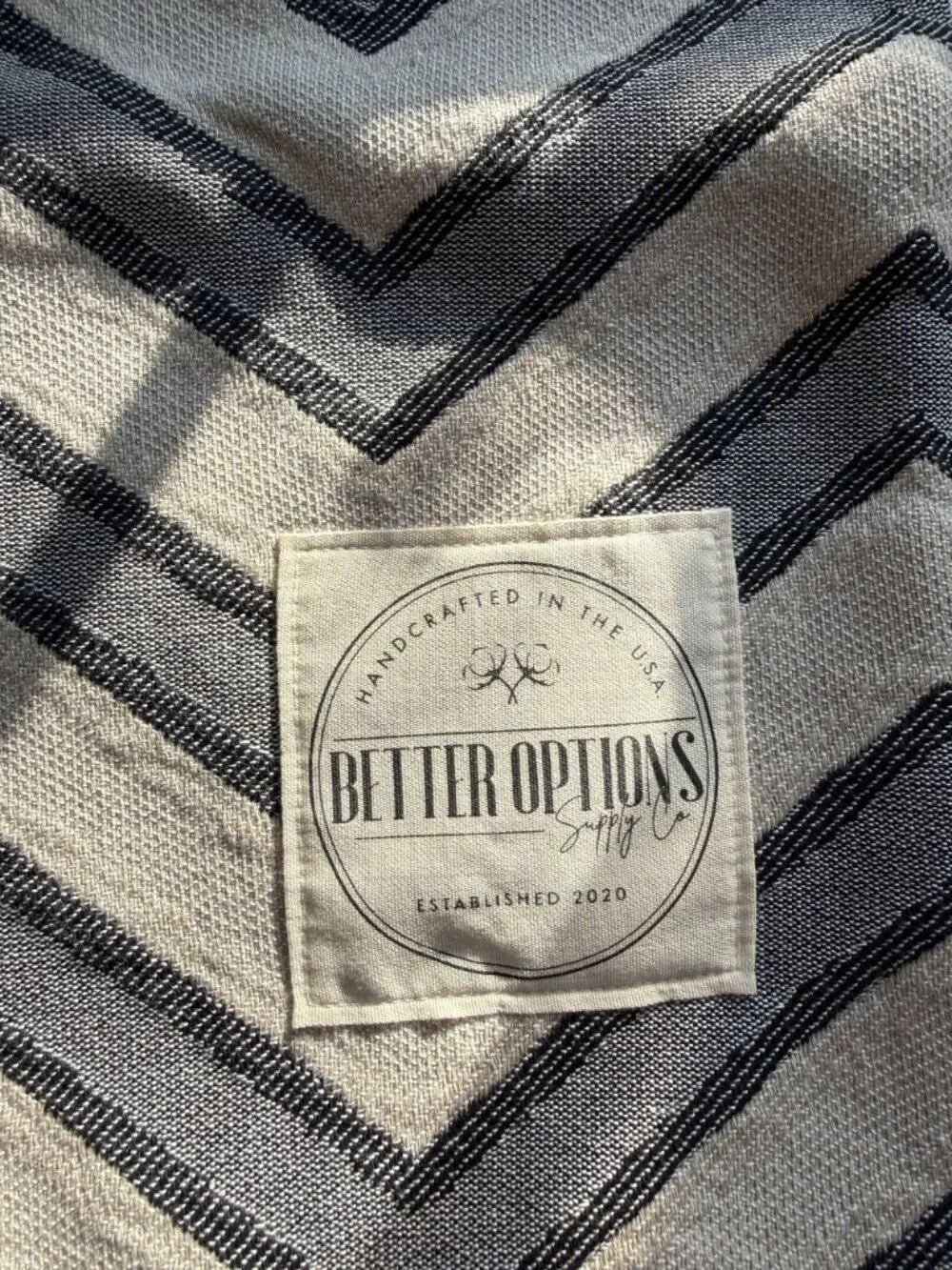NWT Better Options Supply Co Chevron Pillow Cover LOT OF 2 Grey 18 x 18 [jb]